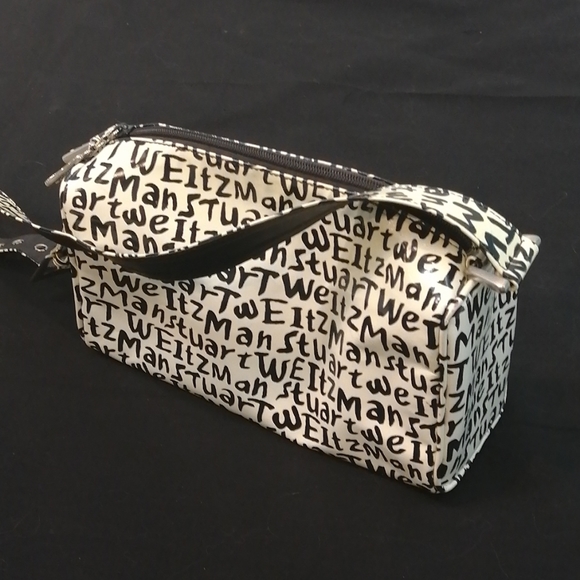 Stuart Weitzman Graffiti Print Leather Crossbody Purse Shoulder Bag - Picture 11 of 16